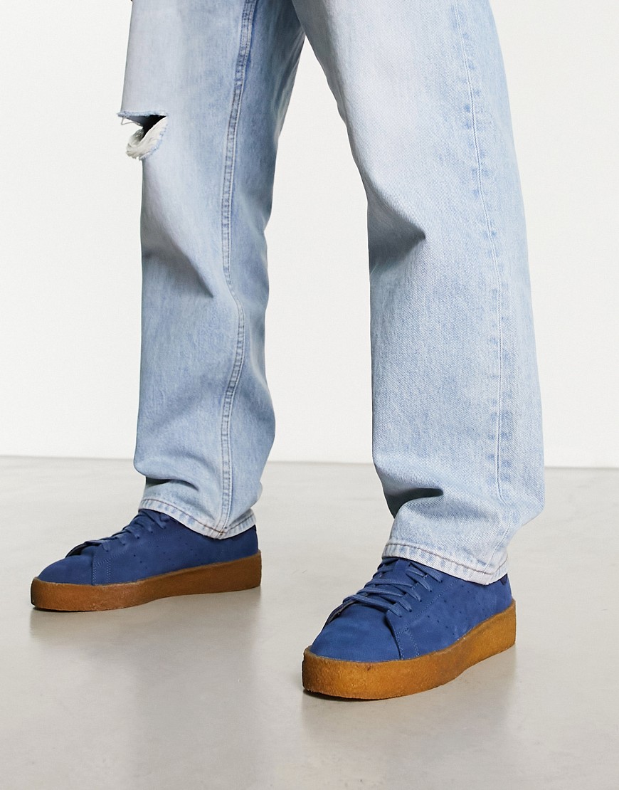 adidas Originals gum sole Stan Smith Crepe trainers in blue
