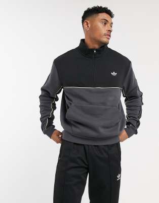 adidas originals half zip sweatshirt