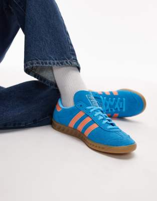 adidas Originals - Hamburg - Baskets - Bleu/orange
