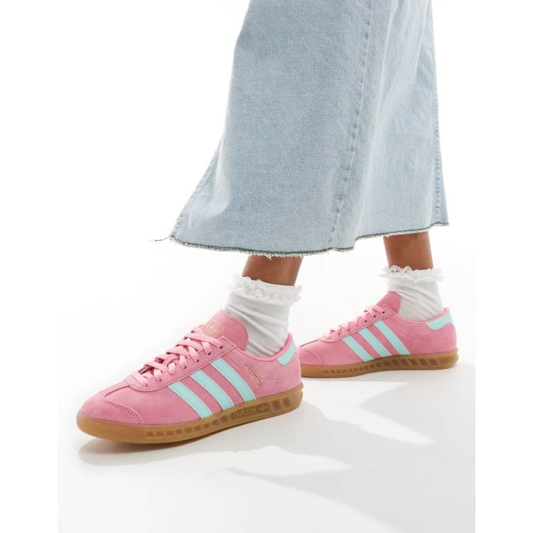 Adidas Originals Hamburg Baskets Rose et bleu ASOS