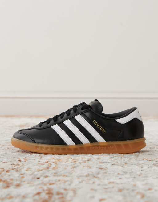 adidas Originals Hamburg sneakers in black and white ASOS