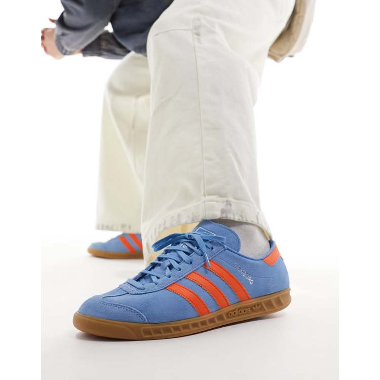 Blue and orange adidas sneakers sale