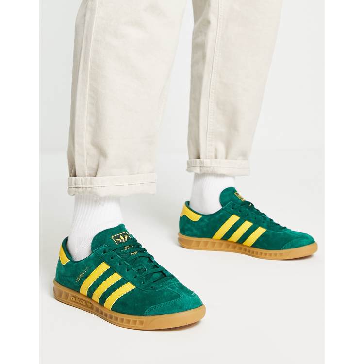 Adidas hamburg black yellow hot sale gum