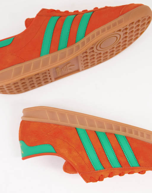 adidas gazelle silver green womens Adidas Hamburg Green Bright Yellow Gum