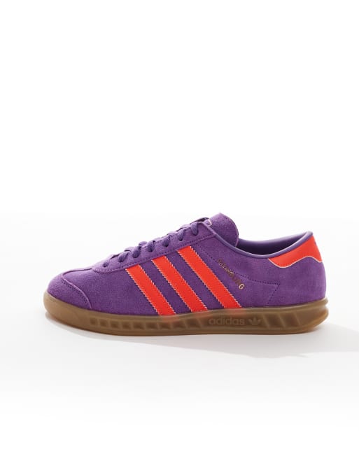 adidas Originals Hamburg Sneakers in paars ASOS