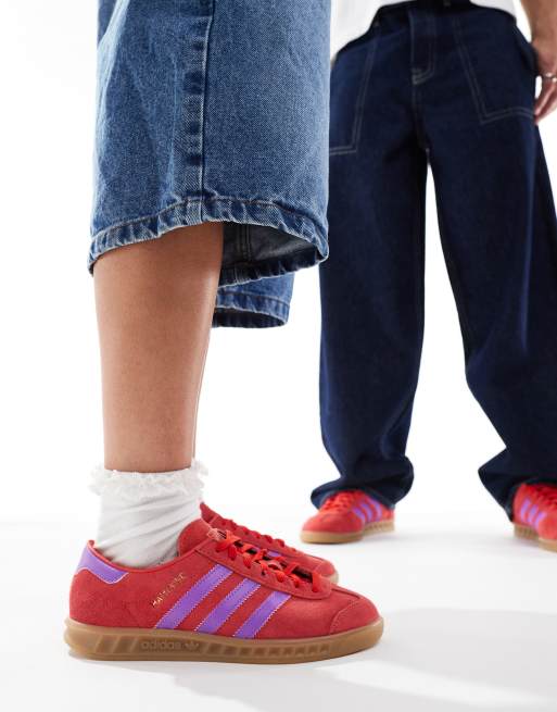 adidas Originals Hamburg Sneakers rosse e viola