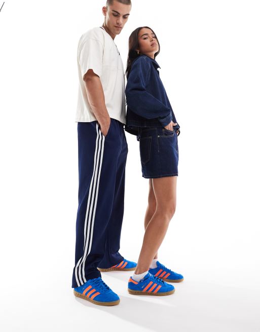 Adidas orange and blue trainers store