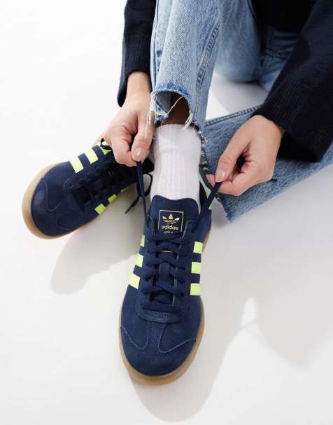 adidas Originals Hamburg trainers in blue - view 1