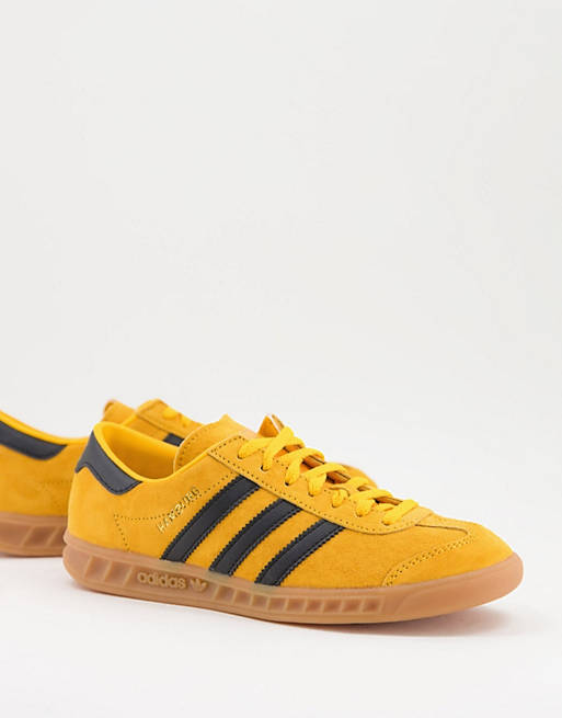adidas Originals Hamburg trainers in mustard