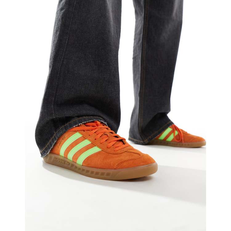 adidas Originals Hamburg trainers in orange and yellow ASOS