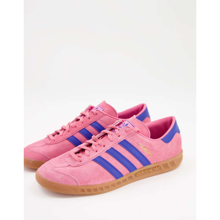 adidas Originals Hamburg in pink and blue |