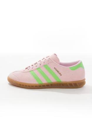 adidas gazelle silver green womens adidas Hamburg - Women's