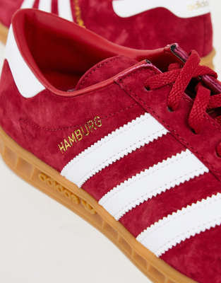 adidas hamburg trainers red