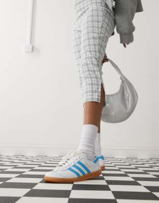 adidas Originals adidas Originals Hamburg trainers in white and blue