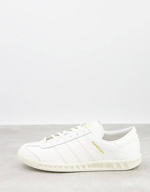 adidas Originals Hamburg trainers in white