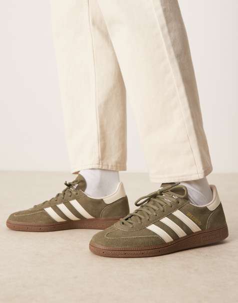 adidas Originals - Handball Spezial - Baskets à semelle en caoutchouc - Olive et crème - view 1