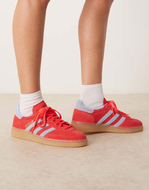 adidas Originals - Handball Spezial - Baskets à semelle naturelle - Rouge/bleu - view 1
