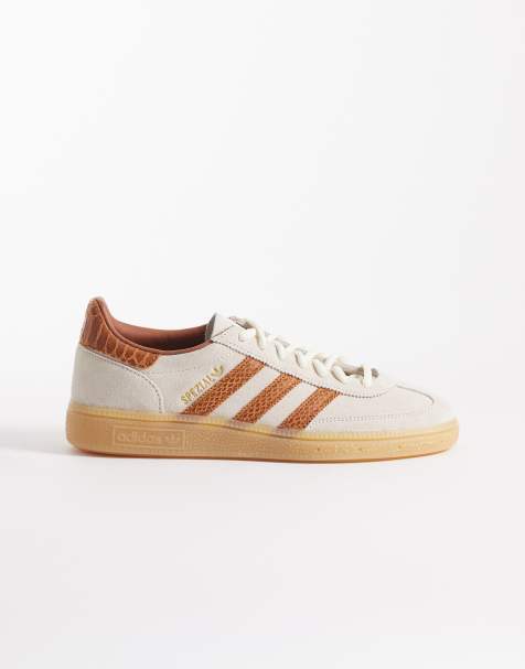 adidas Originals - Handball Spezial - Baskets à trois bandes effet croco - Blanc cassé - view 1