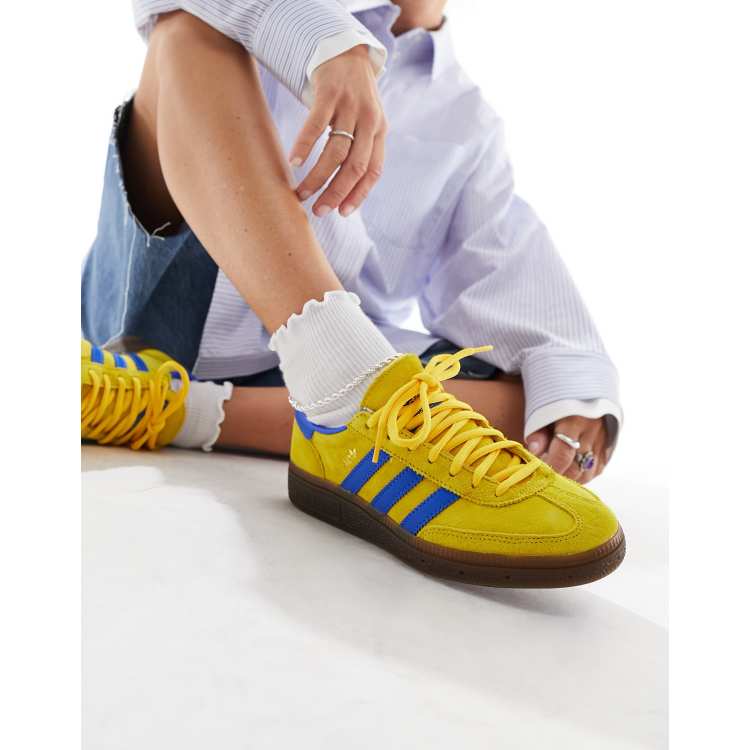 adidas Originals Handball Spezial Baskets avec semelle en caoutchouc Jaune et bleu