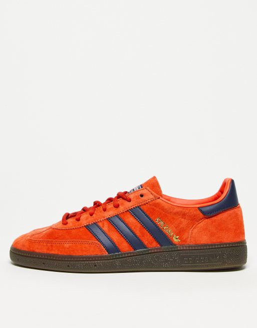 adidas Originals Handball Spezial Baskets avec semelle en caoutchouc Orange et bleu