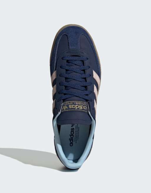 adidas Originals Handball Spezial sneakers in dark blue and light pink
