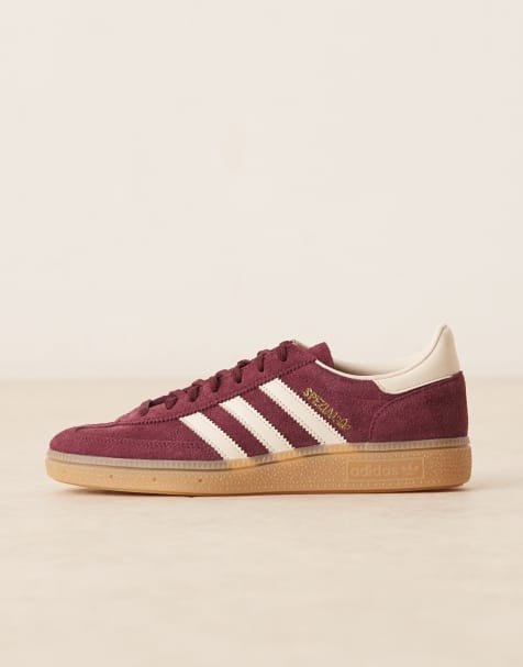 adidas Originals – Handball Spezial – Bordowo-kremowe buty sportowe z gumową podeszwą - view 1
