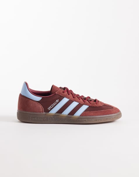 adidas Originals – Handball Spezial – Bordowo-niebieskie buty sportowe - view 1