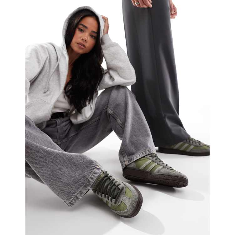 adidas Originals Handball Spezial cordura trainers in khaki and grey ASOS