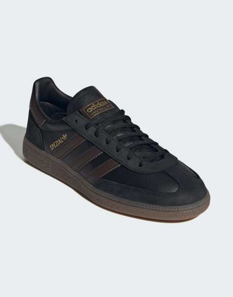 adidas Originals – Handball Spezial – Czarno-brązowe buty sportowe z gumową podeszwą - view 1