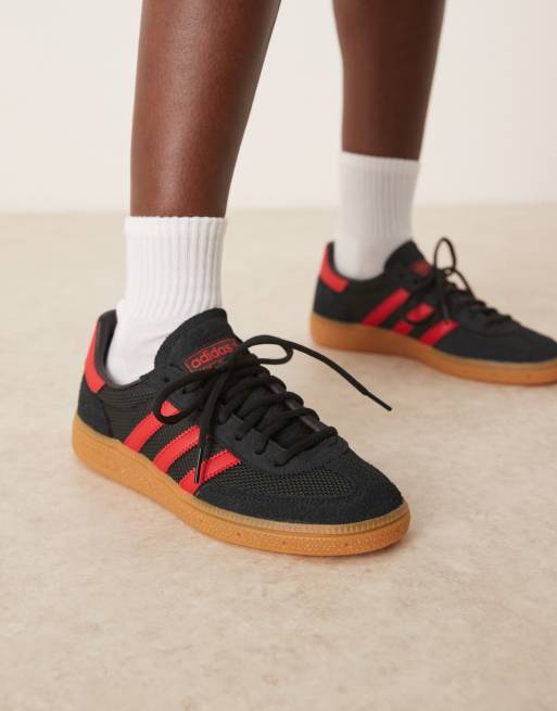 adidas Originals – Handball Spezial – Czarno-czerwone buty sportowe