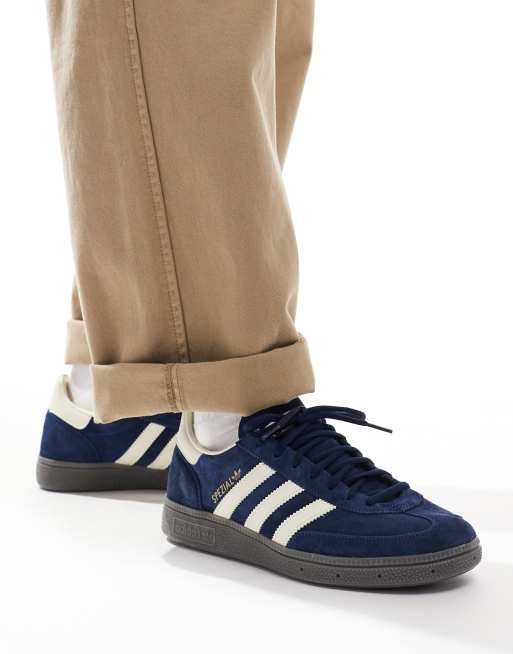 adidas Originals – Handball Spezial – Granatowe buty sportowe z gumową podeszwą