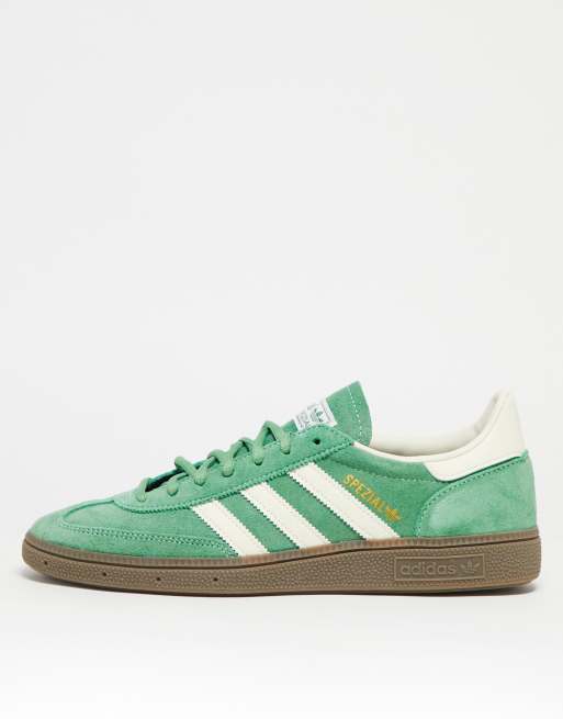 ClassicfuncenterShops adidas directory Originals Handball Spezial gum sole sneakers in green and white adidas directory evh 79 1004 black line dance youtube