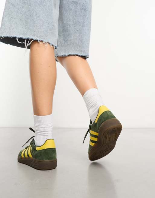 Adidas spezial green clearance yellow