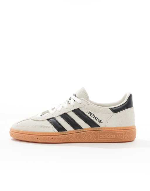 adidas Originals Handball Spezial gum sole trainers in cream and