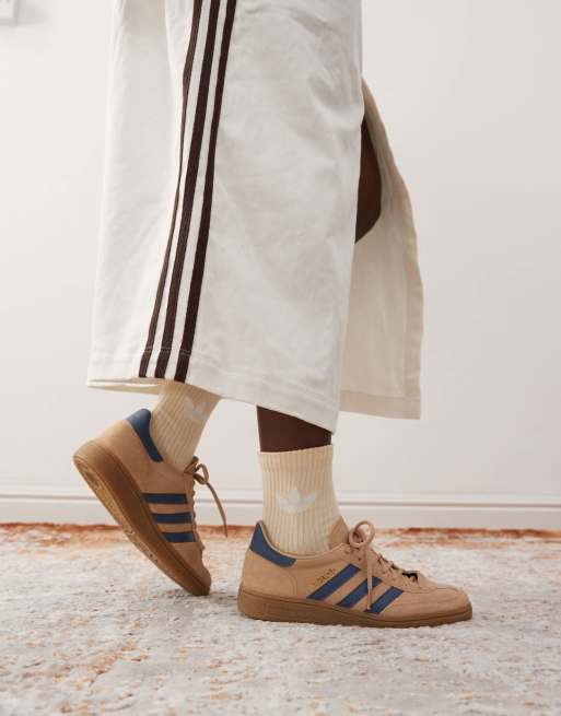 adidas Originals Handball Spezial in light brown and navy