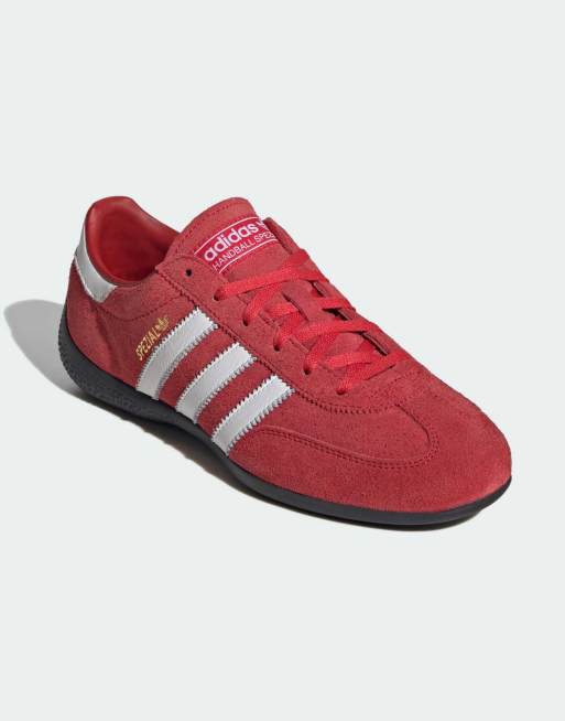 adidas Originals – Handball Spezial – Lo Pro – Röda och vita skor | ASOS