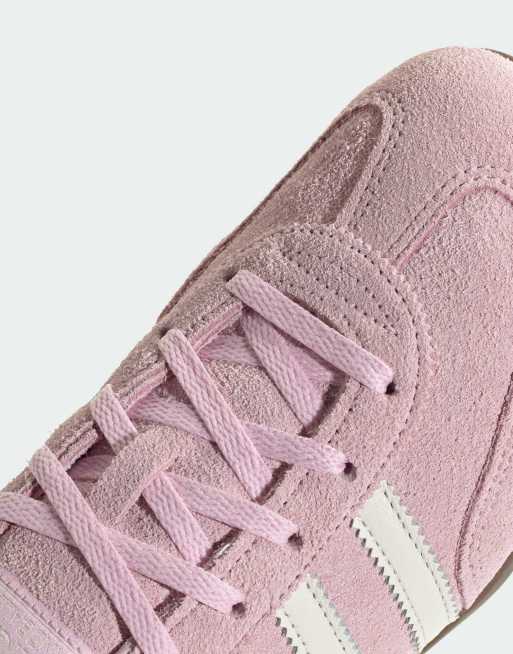 adidas Originals Handball spezial Lo Pro Sneaker in Babyrosa und Weiß, 3 von 4