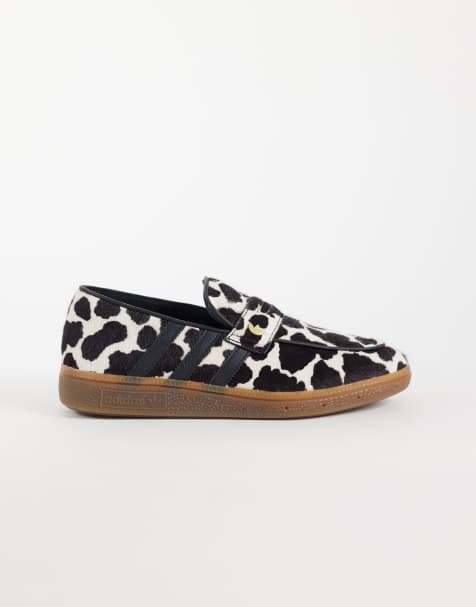 adidas Originals Handball Spezial loafers in cow print with gum sole - view 1