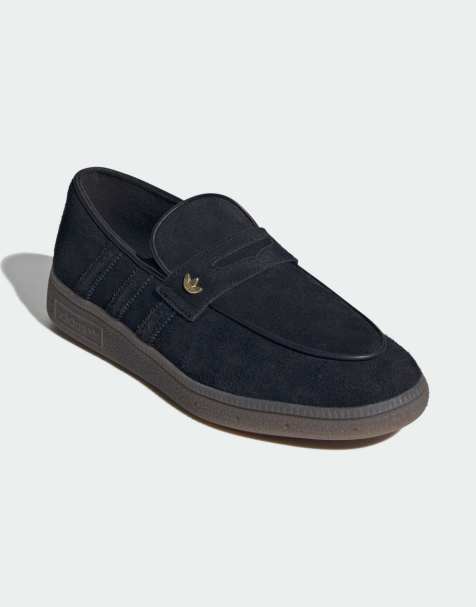 adidas Originals - Handball Spezial - Loafers in zwart met rubberen zool - view 1