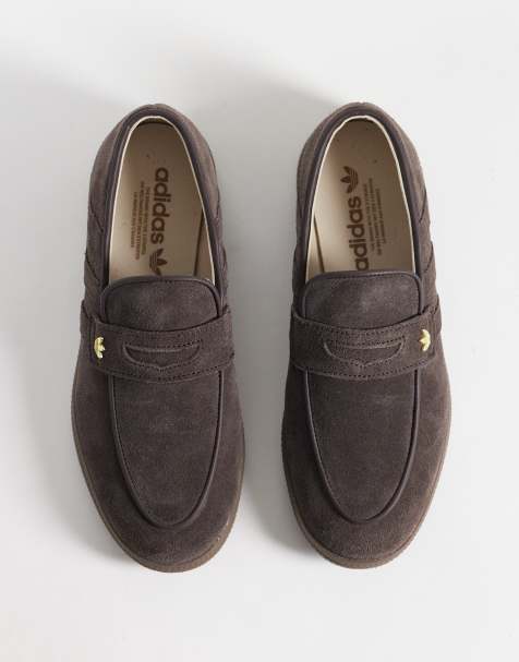 adidas Originals Handball Spezial loafersy z gumową podeszwą w kolorze aurora coffee brown - view 1