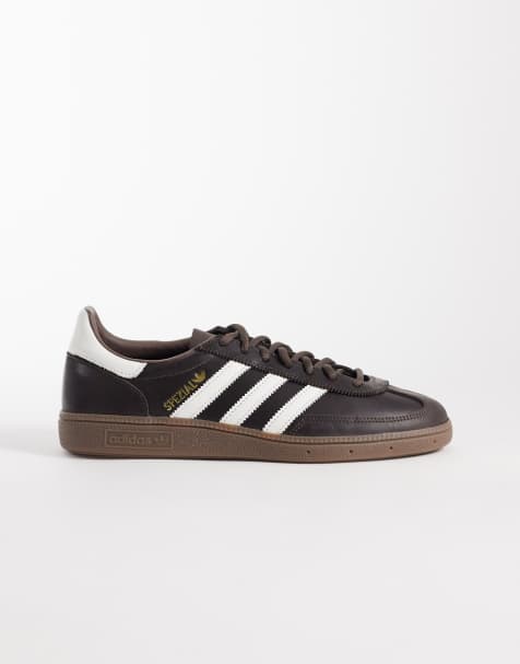 adidas Originals – Handball Spezial – Mörkbruna och vita sneakers - view 1