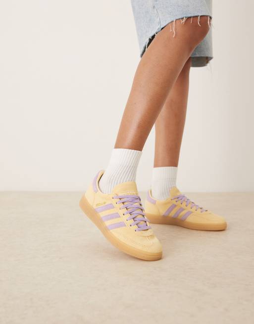 adidas Originals – Handball Spezial – Orange och plommonfärgade skor med gummisula