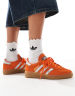 adidas Originals – Handball Spezial – Orange och silverfärgade sneakers med gummisula - view 1