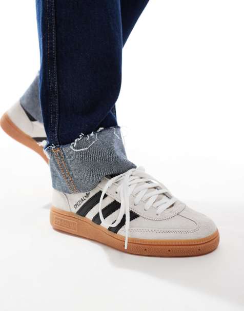 adidas Originals Handball Spezial rubber sole sneakers in cream and black - view 1