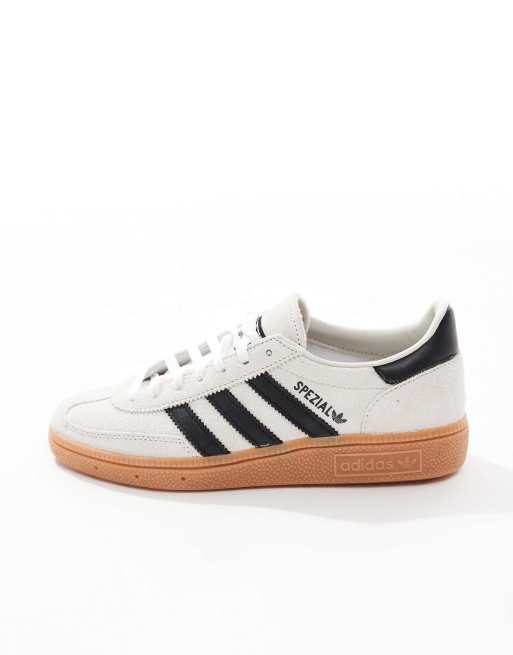 adidas Originals Handball Spezial rubber sole sneakers in cream and black