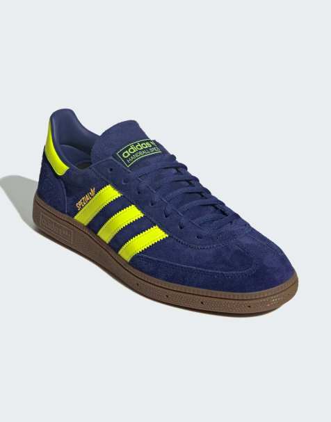 adidas Originals Handball spezial shoes in blue and yellow - view 1