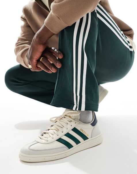 adidas Originals Handball spezial shoes in chalk white / collegiate green - view 1
