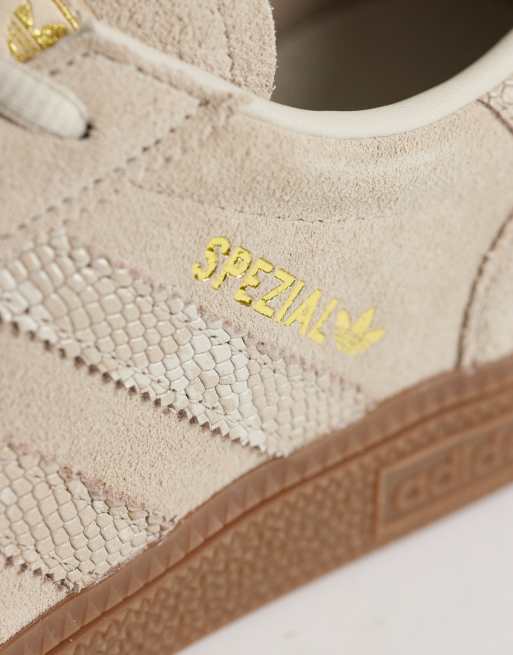 adidas Originals – Handball Spezial – Sneaker in Beige mit Schlangenmuster , 3 von 5