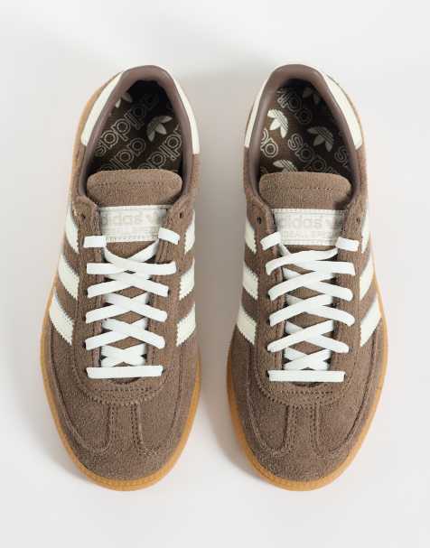adidas Originals – Handball Spezial – Sneaker in Braun und Weiß mit Gummisohle - view 1