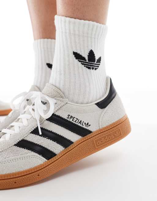 adidas Originals – Handball Spezial – Sneaker in Creme und Schwarz mit Gummisohle, 3 von 4